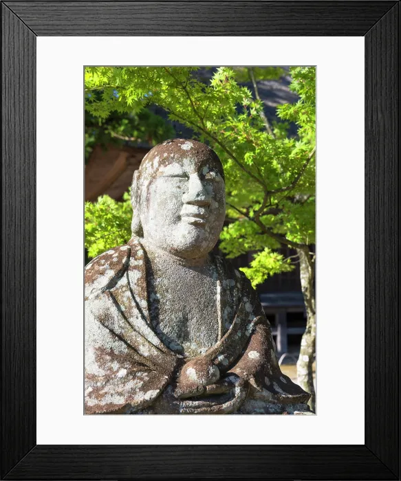 Framed Print : Statue at Jogyodo Hall at Motsu-ji Temple (UNESCO World Heritage Site), Hiraizumi, Iwate, Japan Framed Print : Statue at Jogyodo Hall at Motsu-ji Temple (UNESCO World Heritage Site), Hiraizumi, Iwate, Japan