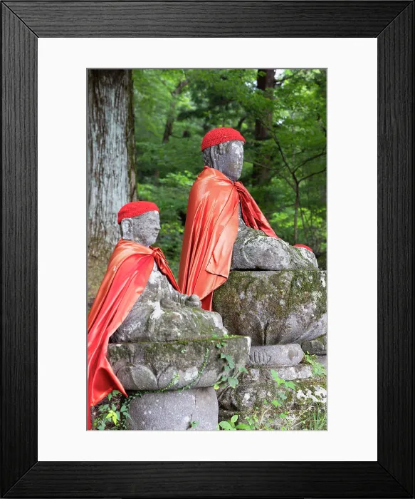 Framed Print : Statues at Kitano shrine in cedar forest (UNESCO World Heritage Site), Nikko, Tochigi, Japan Framed Print : Statues at Kitano shrine in cedar forest (UNESCO World Heritage Site), Nikko, Tochigi, Japan