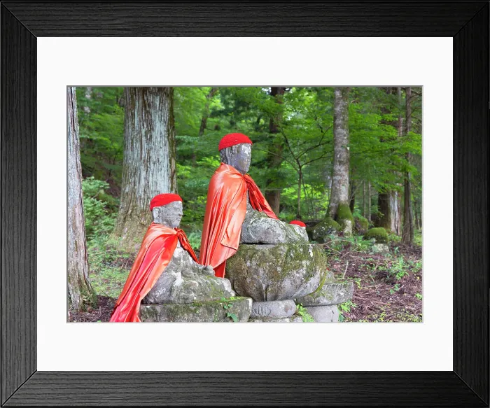 Framed Print : Statues at Kitano shrine in cedar forest (UNESCO World Heritage Site), Nikko, Tochigi, Japan Framed Print : Statues at Kitano shrine in cedar forest (UNESCO World Heritage Site), Nikko, Tochigi, Japan