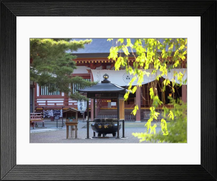 Framed Print : Main hall of Motsu-ji Temple (UNESCO World Heritage Site), Hiraizumi, Iwate, Japan Framed Print : Main hall of Motsu-ji Temple (UNESCO World Heritage Site), Hiraizumi, Iwate, Japan