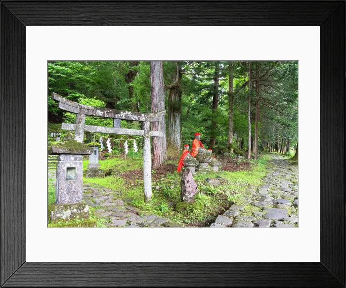 Framed Print : Kitano shrine and original stone path in cedar forest (UNESCO World Heritage Site), Nikko, Tochigi, Japan Framed Print : Kitano shrine and original stone path in cedar forest (UNESCO World Heritage Site), Nikko, Tochigi, Japan