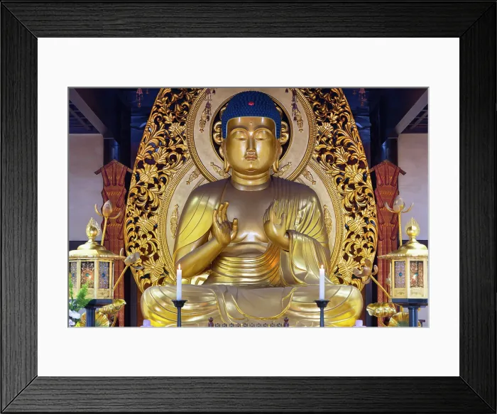 Framed Print : Buddha statue in main hall of Chuson-ji Temple (UNESCO World Heritage Site), Hiraizumi, Iwate, Japan Framed Print : Buddha statue in main hall of Chuson-ji Temple (UNESCO World Heritage Site), Hiraizumi, Iwate, Japan