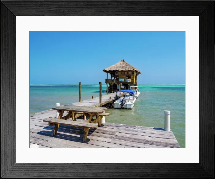 Framed Print : Rum Dog Bar and Grill, Ambergris Caye, Belize District, Belize Framed Print : Rum Dog Bar and Grill, Ambergris Caye, Belize District, Belize