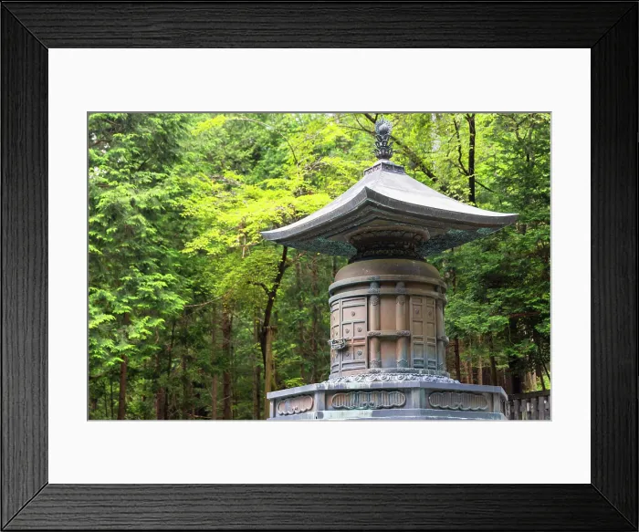Framed Print : Pagoda in tomb of Tokugawa Ieyasu in Toshogu Temple (UNESCO World Heritage Site), Nikko, Tochigi, Japan Framed Print : Pagoda in tomb of Tokugawa Ieyasu in Toshogu Temple (UNESCO World Heritage Site), Nikko, Tochigi, Japan