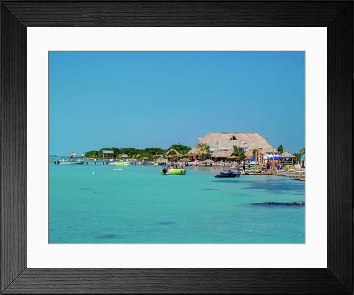 Framed Print : Secret Beach, Ambergris Caye, Belize District, Belize Framed Print : Secret Beach, Ambergris Caye, Belize District, Belize
