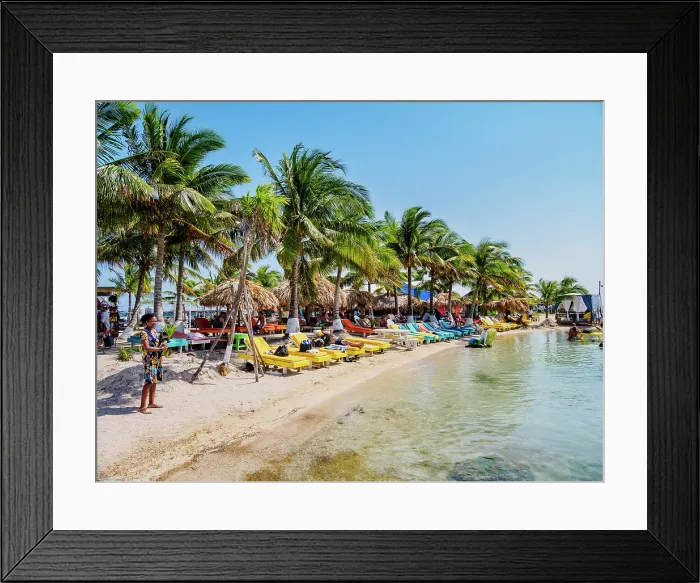 Framed Print : Secret Beach, Ambergris Caye, Belize District, Belize Framed Print : Secret Beach, Ambergris Caye, Belize District, Belize