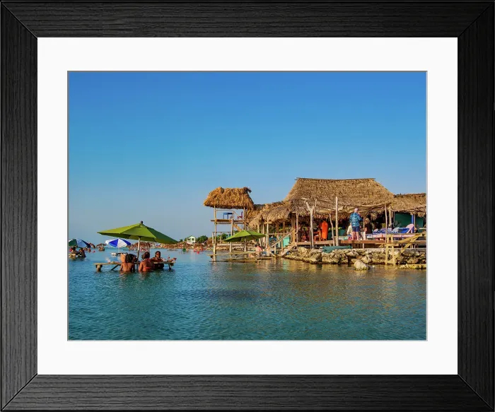 Framed Print : Tables in the water at Blue Bayou Restaurant, Secret Beach, Ambergris Caye, Belize District, Belize Framed Print : Tables in the water at Blue Bayou Restaurant, Secret Beach, Ambergris Caye, Belize District, Belize