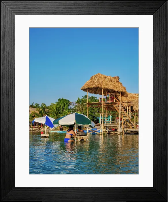 Framed Print : Tables in the water at Blue Bayou Restaurant, Secret Beach, Ambergris Caye, Belize District, Belize Framed Print : Tables in the water at Blue Bayou Restaurant, Secret Beach, Ambergris Caye, Belize District, Belize