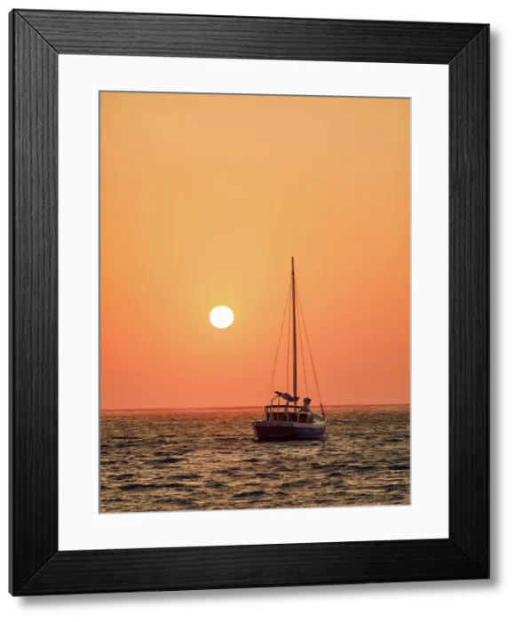 Framed Print : Sailboat at sunrise San Pedro Town, Ambergris Caye, Belize District, Belize Framed Print : Sailboat at sunrise San Pedro Town, Ambergris Caye, Belize District, Belize