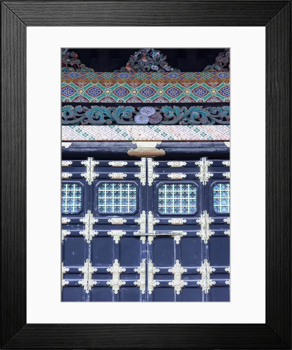Framed Print : Detail on Kitoden shrine of Toshogu Temple (UNESCO World Heritage Site), Nikko, Tochigi, Japan Framed Print : Detail on Kitoden shrine of Toshogu Temple (UNESCO World Heritage Site), Nikko, Tochigi, Japan