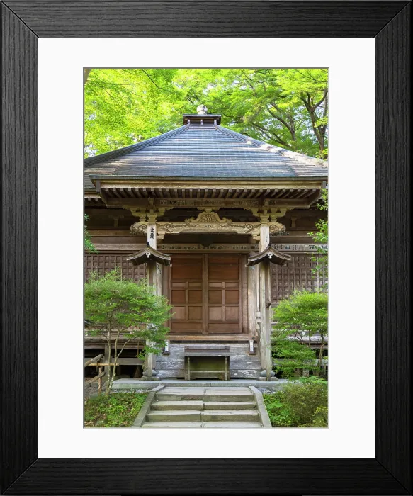 Framed Print : Mine Yakushido Hall of Chuson-ji Temple (UNESCO World Heritage Site), Hiraizumi, Iwate, Japan Framed Print : Mine Yakushido Hall of Chuson-ji Temple (UNESCO World Heritage Site), Hiraizumi, Iwate, Japan