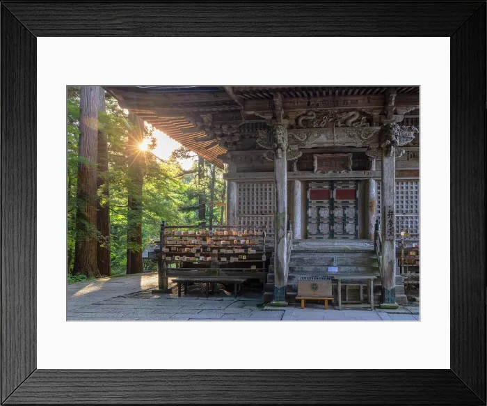 Framed Print : Benkeido Hall of Chuson-ji Temple (UNESCO World Heritage Site), Hiraizumi, Iwate, Japan