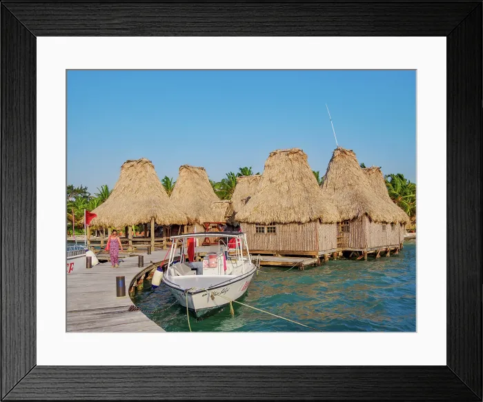 Framed Print : Ramons Village Resort, San Pedro Town, Ambergris Caye, Belize District, Belize Framed Print : Ramons Village Resort, San Pedro Town, Ambergris Caye, Belize District, Belize