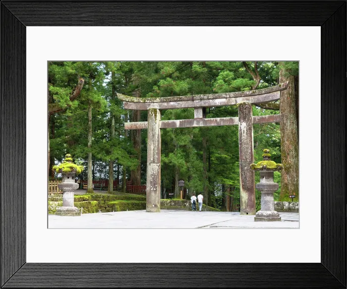 Framed Print : People walking through tori gate of Toshogu Temple (UNESCO World Heritage Site), Nikko, Tochigi, Japan Framed Print : People walking through tori gate of Toshogu Temple (UNESCO World Heritage Site), Nikko, Tochigi, Japan