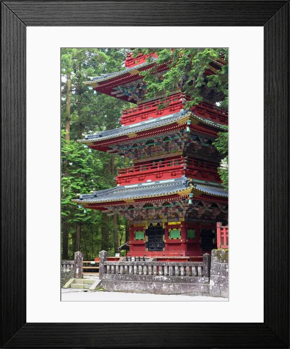 Framed Print : Five-Storied Pagoda (Goju-no-to) (UNESCO World Heritage Site), Nikko, Tochigi, Japan Framed Print : Five-Storied Pagoda (Goju-no-to) (UNESCO World Heritage Site), Nikko, Tochigi, Japan