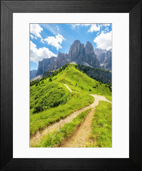 Framed Print : Gardena Pass at sunset after a storm. Dolomites, South Tyrol, Bolzano district, Italy Framed Print : Gardena Pass at sunset after a storm. Dolomites, South Tyrol, Bolzano district, Italy