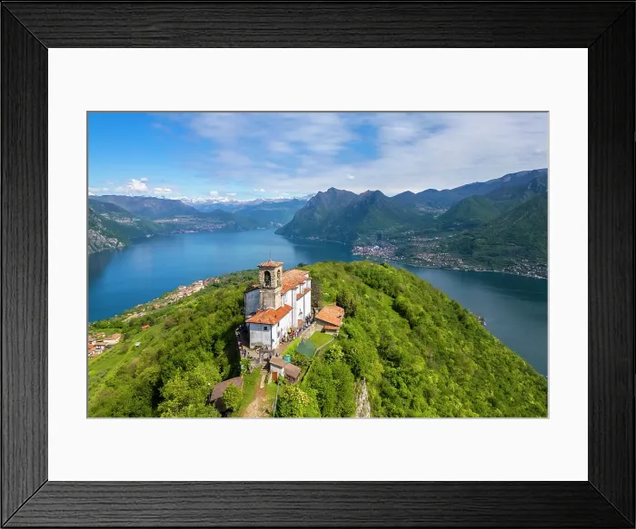 Framed Print : Santuario della Madonna della Ceriola on top of Montisola, Iseo lake. Siviano, Montisola, Brescia province, Lombardy, Italy Framed Print : Santuario della Madonna della Ceriola on top of Montisola, Iseo lake. Siviano, Montisola, Brescia province, Lombardy, Italy