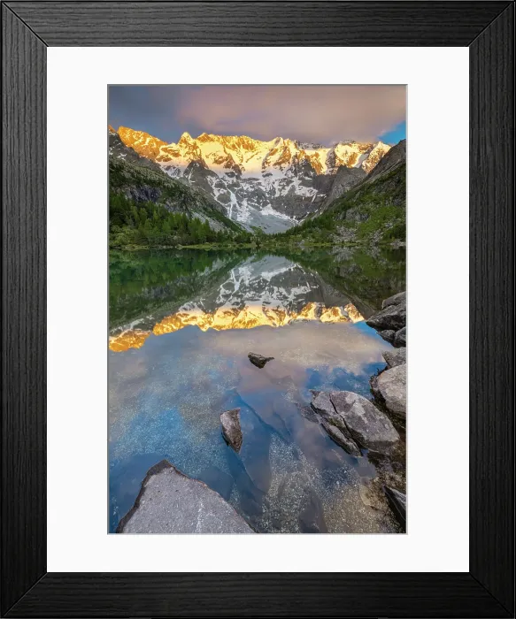 Framed Print : Aviolo lake in the Adamello park. Edolo, Brescia province, Italy Framed Print : Aviolo lake in the Adamello park. Edolo, Brescia province, Italy