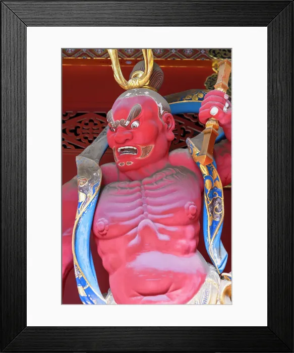Framed Print : Statue of Misshaku-Kongo at Niomon Gate of Mausoleum of Iemitsu at Rinnoji Temple (UNESCO World Heritage Site), Nikko, Tochigi, Japan Framed Print : Statue of Misshaku-Kongo at Niomon Gate of Mausoleum of Iemitsu at Rinnoji Temple (UNESCO World Heritage Site), Nikko, Tochigi, Japan
