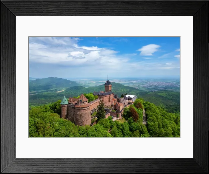 Framed Print : Haut-Koenigsbourg medieval castle. Orschwiller, Bas-Rhin department, Alsace, France Framed Print : Haut-Koenigsbourg medieval castle. Orschwiller, Bas-Rhin department, Alsace, France