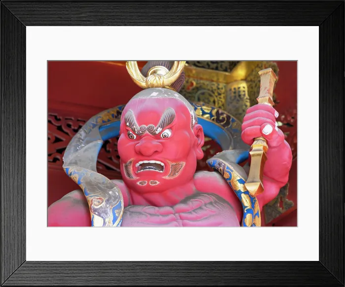 Framed Print : Statue of Misshaku-Kongo at Niomon Gate of Mausoleum of Iemitsu at Rinnoji Temple (UNESCO World Heritage Site), Nikko, Tochigi, Japan Framed Print : Statue of Misshaku-Kongo at Niomon Gate of Mausoleum of Iemitsu at Rinnoji Temple (UNESCO World Heritage Site), Nikko, Tochigi, Japan