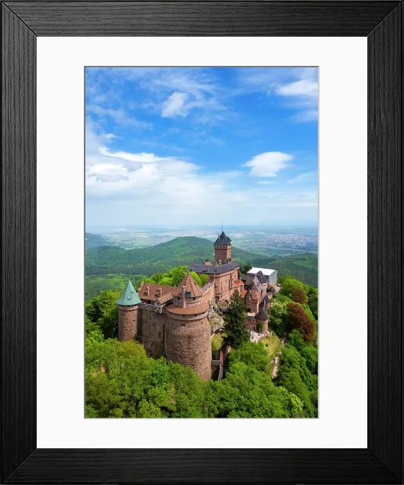 Framed Print : Haut-Koenigsbourg medieval castle. Orschwiller, Bas-Rhin department, Alsace, France Framed Print : Haut-Koenigsbourg medieval castle. Orschwiller, Bas-Rhin department, Alsace, France
