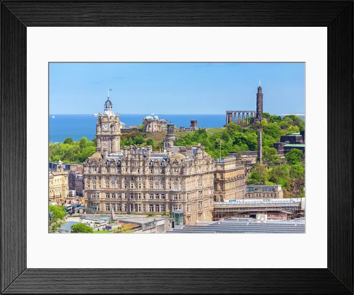 Framed Print : Edinburgh city centre from the castle in spring. Edinburgh, Scotland, United Kingdom Framed Print : Edinburgh city centre from the castle in spring. Edinburgh, Scotland, United Kingdom