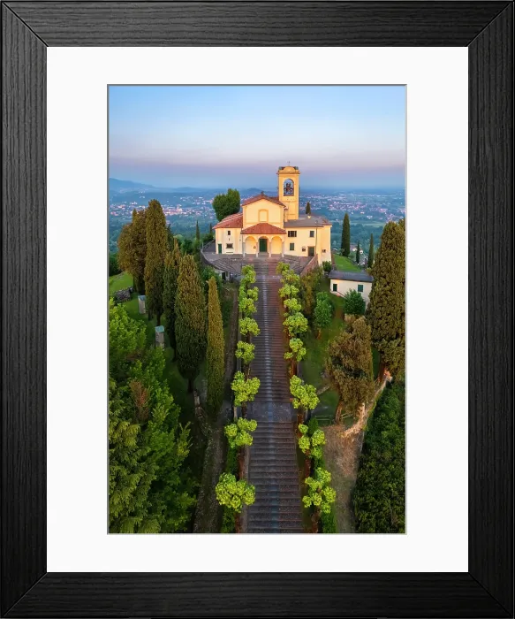 Framed Print : Santuario della Beata Vergine del Carmelo at the top of a hill at sunset in spring. Montevecchia, Lecco district, Lombardy, Italy Framed Print : Santuario della Beata Vergine del Carmelo at the top of a hill at sunset in spring. Montevecchia, Lecco district, Lombardy, Italy