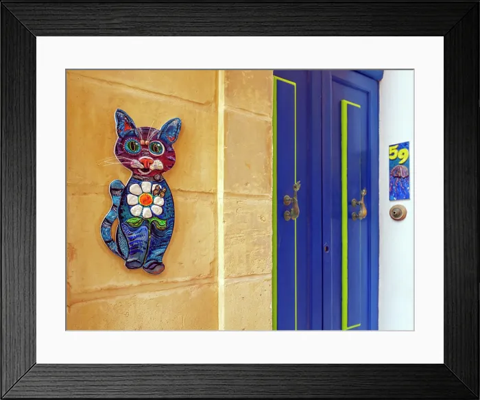 Framed Print : Senglea (L-Isla) - one of the Three Cities, Catty Door Decorations Senglea, Valletta, Malta Framed Print : Senglea (L-Isla) - one of the Three Cities, Catty Door Decorations Senglea, Valletta, Malta