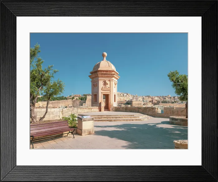 Framed Print : Senglea (L-Isla) - one of the Three Cities, Tower and fortifications around the Gardjola gardens in Senglea, Valletta, Malta Framed Print : Senglea (L-Isla) - one of the Three Cities, Tower and fortifications around the Gardjola gardens in Senglea, Valletta, Malta
