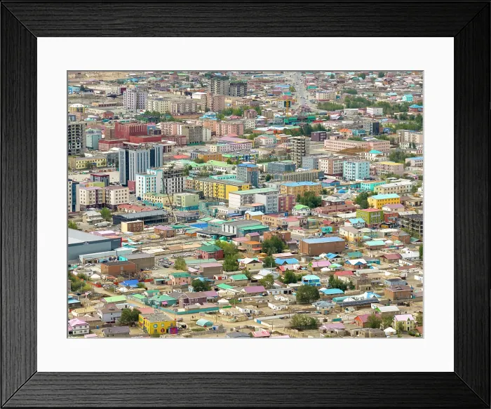 Framed Print : Aerial view of Ulgii City, Bayan-Ulgii Province, Western Mongolia, Asia Framed Print : Aerial view of Ulgii City, Bayan-Ulgii Province, Western Mongolia, Asia