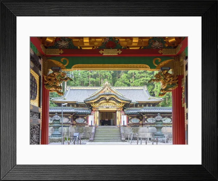 Framed Print : Yashamon Gate and Haiden (Main Shrine) of Mausoleum of Iemitsu at Rinnoji Temple (UNESCO World Heritage Site), Nikko, Tochigi, Japan Framed Print : Yashamon Gate and Haiden (Main Shrine) of Mausoleum of Iemitsu at Rinnoji Temple (UNESCO World Heritage Site), Nikko, Tochigi, Japan