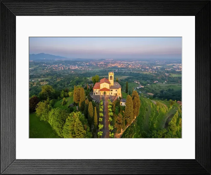 Framed Print : Santuario della Beata Vergine del Carmelo at the top of a hill at sunset in spring. Montevecchia, Lecco district, Lombardy, Italy Framed Print : Santuario della Beata Vergine del Carmelo at the top of a hill at sunset in spring. Montevecchia, Lecco district, Lombardy, Italy