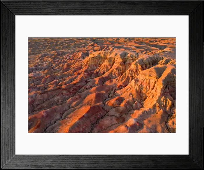 Framed Print : Tsagaan Suvarga Canyon, Gobi Region, Mongolia, Asia
