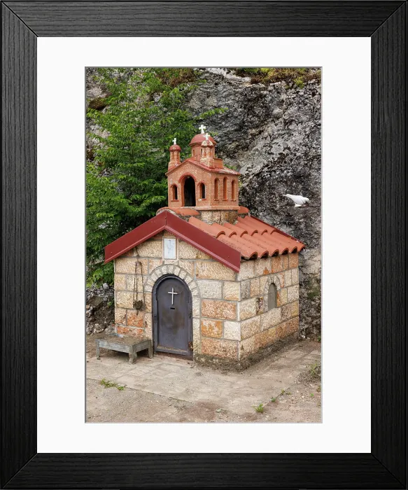 Framed Print : Shrine on Lake Ohrid, Ohrid, North Macedonia Framed Print : Shrine on Lake Ohrid, Ohrid, North Macedonia