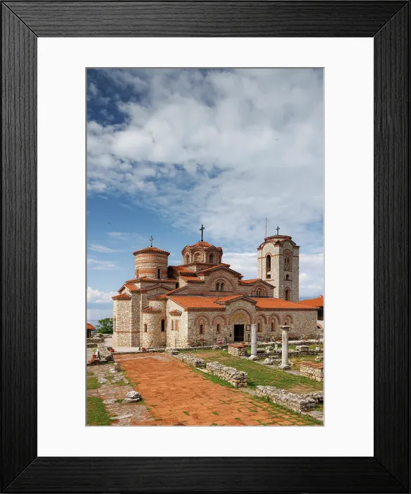 Framed Print : Church of Saints Clement and Panteleimon, Ohrid, North Macedonia