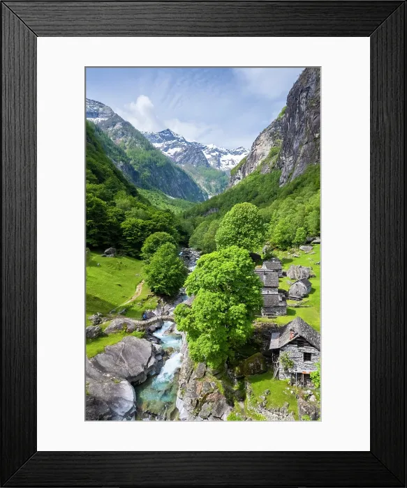 Framed Print : alpine pasture of Puntid. Calnegia, Foroglio, Cevio, Val Bavona, Valle Maggia, Canton Ticino, Switzerland. (MR) Framed Print : alpine pasture of Puntid. Calnegia, Foroglio, Cevio, Val Bavona, Valle Maggia, Canton Ticino, Switzerland. (MR)