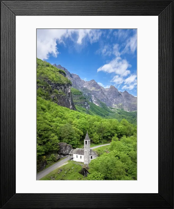 Framed Print : Oratorio della Nativita church. Cevio, Val Bavona, Valle Maggia, Canton Ticino, Switzerland Framed Print : Oratorio della Nativita church. Cevio, Val Bavona, Valle Maggia, Canton Ticino, Switzerland