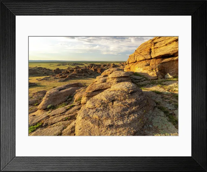 Framed Print : Rock formations at sunset, Baga Gazariin Chuluu, Gobi Region, Mongolia, Asia Framed Print : Rock formations at sunset, Baga Gazariin Chuluu, Gobi Region, Mongolia, Asia