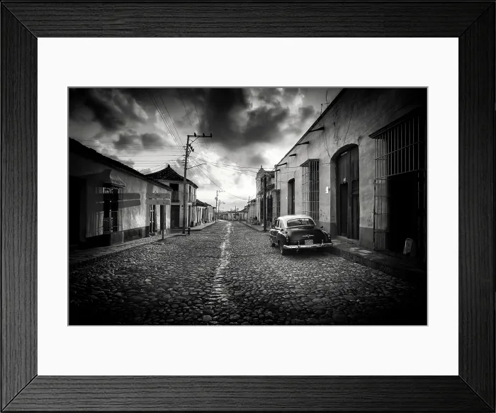 Framed Print : Restored classic American car parked on a cobbled street in the old sugar town of Trinidad (a UNESCO World Heritage Site) Cuba, Caribbean Framed Print : Restored classic American car parked on a cobbled street in the old sugar town of Trinidad (a UNESCO World Heritage Site) Cuba, Caribbean