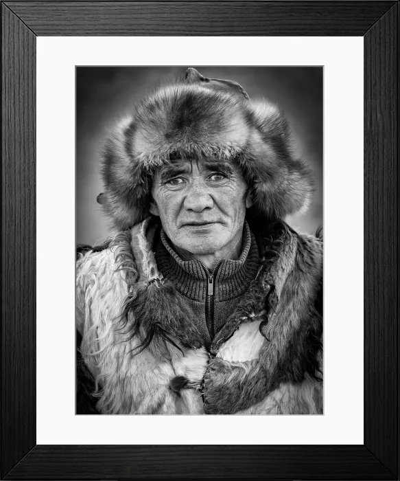 Framed Print : Portrait of a Kazakh Eagle Hunter, Western Mongolia, Asia Framed Print : Portrait of a Kazakh Eagle Hunter, Western Mongolia, Asia