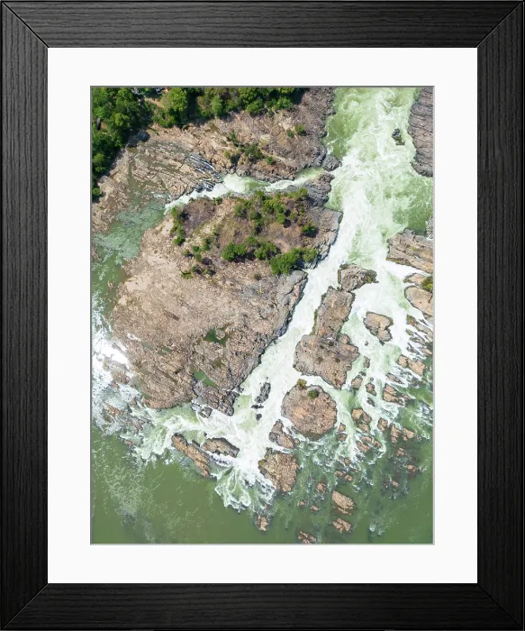 Framed Print : Laos, Champasak Province, Mekong River, Si Phan Dhon, Khone Phapheng Falls
