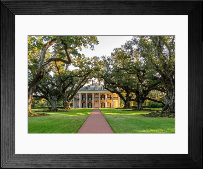 Framed Print : Oak Alley Plantation; Louisiana, USA, North America Framed Print : Oak Alley Plantation; Louisiana, USA, North America