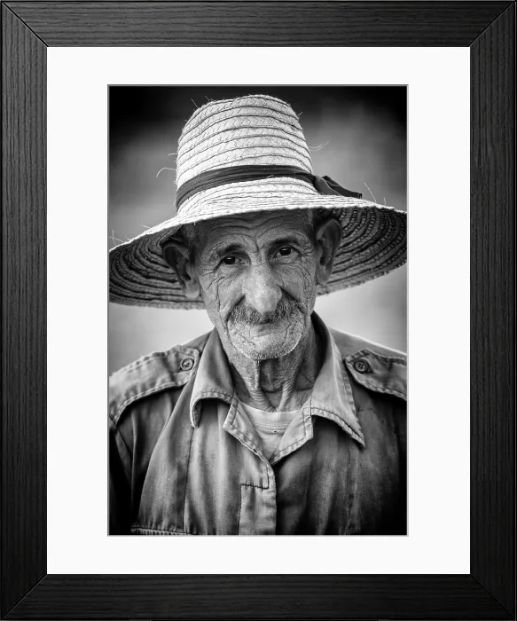 Framed Print : Portrait of a tobacco farmer, Vinales Valley, Pinar del Rio Province, Cuba, Caribbean Framed Print : Portrait of a tobacco farmer, Vinales Valley, Pinar del Rio Province, Cuba, Caribbean