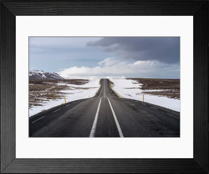 Framed Print : On the road on the Icelandic Highlands: Ring Road, Iceland Framed Print : On the road on the Icelandic Highlands: Ring Road, Iceland