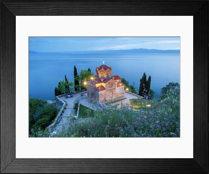 Framed Print : Church of St John at Kaneo, Lake Ohrid, Ohrid, North Macedonia Framed Print : Church of St John at Kaneo, Lake Ohrid, Ohrid, North Macedonia