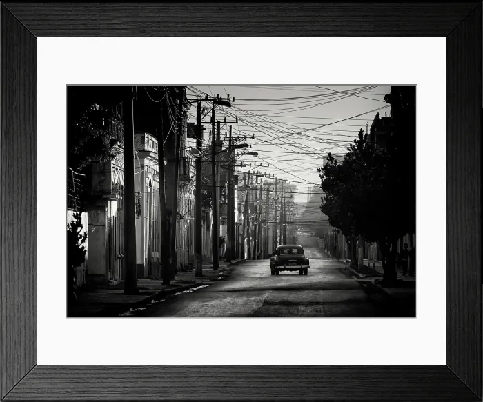 Framed Print : Street scene at dawn, Cienfuegos, Cuba, Caribbean Framed Print : Street scene at dawn, Cienfuegos, Cuba, Caribbean