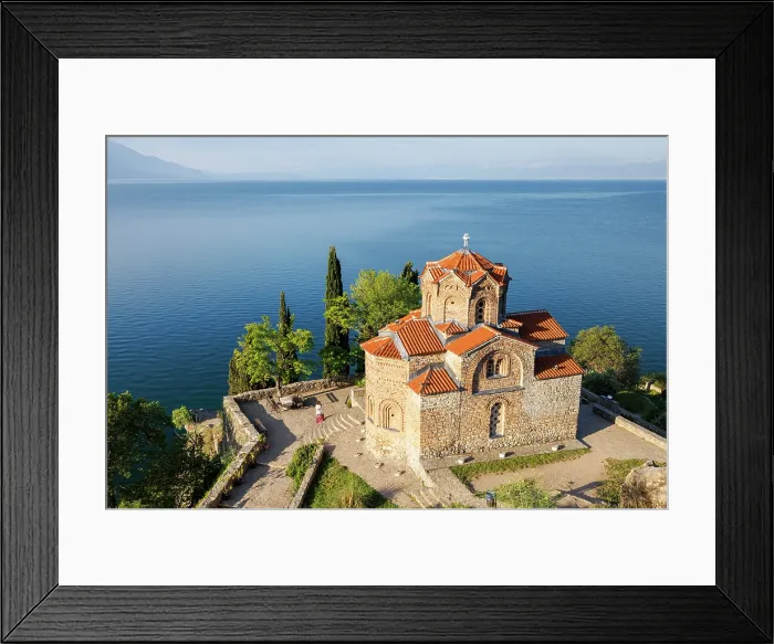 Framed Print : Church of St John at Kaneo, Lake Ohrid, Ohrid, North Macedonia Framed Print : Church of St John at Kaneo, Lake Ohrid, Ohrid, North Macedonia