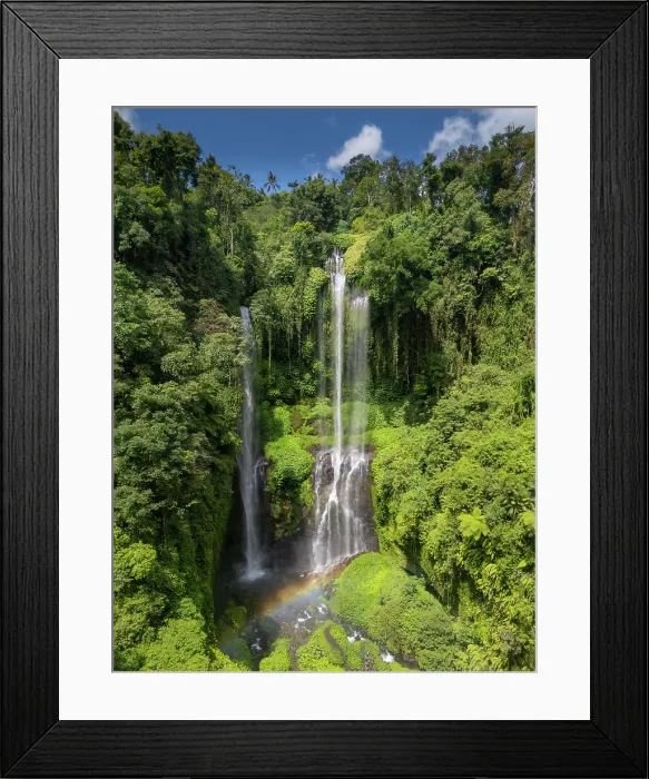 Framed Print : Sekumpul waterfall, Bali, Indonesia Framed Print : Sekumpul waterfall, Bali, Indonesia
