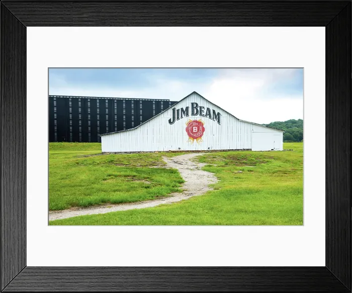 Framed Print : USA, Clermont, Kentucky, Blue Grasa Region, Jim Beam Distillery, Historic Barn, Black Rickhouse For Aging Whiskey, The Building Is Part Of The Jim Beam American Outpost Framed Print : USA, Clermont, Kentucky, Blue Grasa Region, Jim Beam Distillery, Historic Barn, Black Rickhouse For Aging Whiskey, The Building Is Part Of The Jim Beam American Outpost